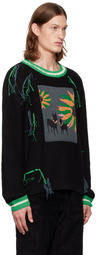 Andersson Bell Black Summer Flower Sweater