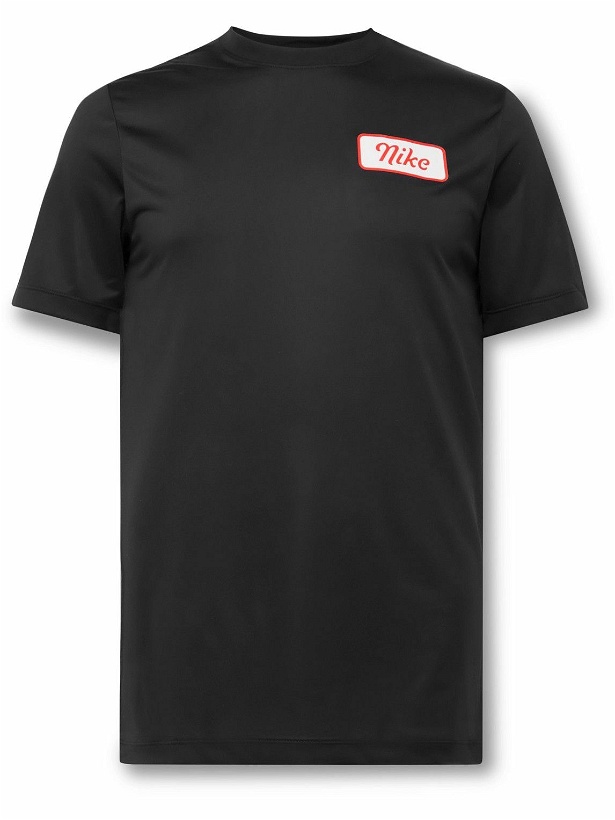 Photo: Nike Training - Logo-Print Dri-FIT Running T-Shirt - Black