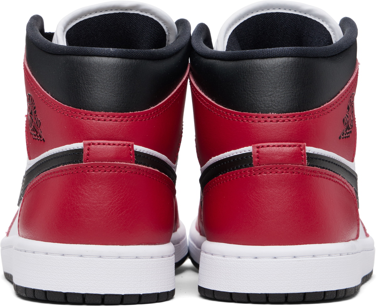 Nike Jordan Red & Black Air Jordan 1 Mid Sneakers