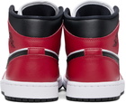 Nike Jordan Red & Black Air Jordan 1 Mid Sneakers