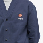 Kenzo Paris Men's Boke Flower Cardigan in Midnight Blue