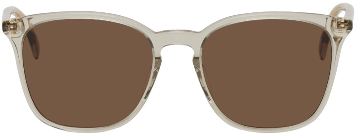 Photo: Gucci Grey & Brown Square Cat-Eye Sunglasses