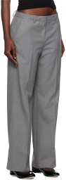 Sandy Liang Gray Andes Trousers