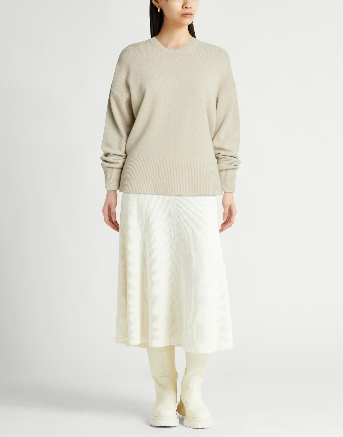 Roberto Collina Womens Sweater Taupe