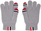 Thom Browne Gray Touchscreen Gloves