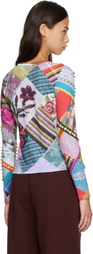Chopova Lowena Multicolor 'Witty' Beaded Jersey Top