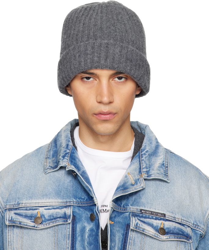 Photo: Maison Margiela Gray Ribbed Beanie