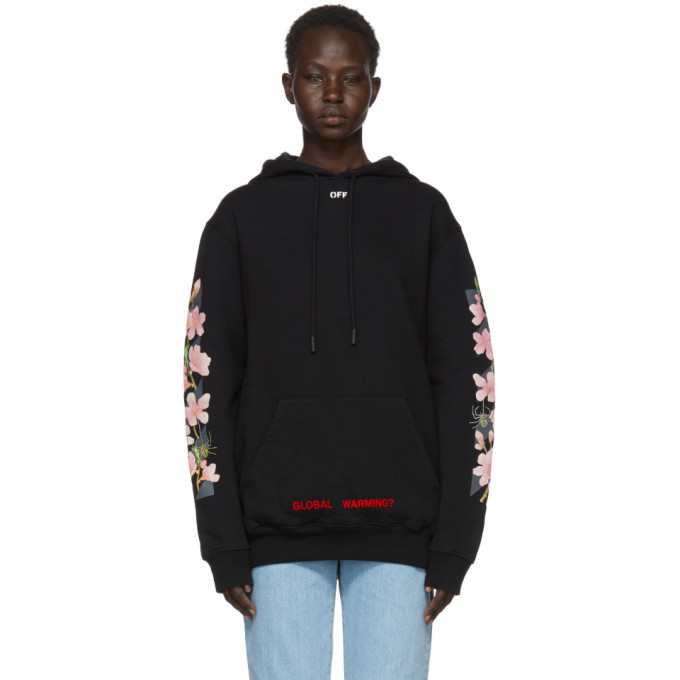 Photo: Off-White SSENSE Exclusive Black Diagonal Cherry Hoodie