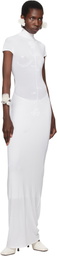D'heygere SSENSE Exclusive Bridal Capsule Flower Hoop Earrings