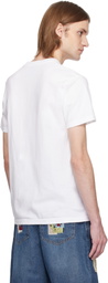 KidSuper White Halftone Girl Face T-shirt