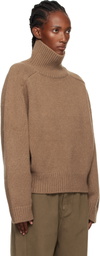 LE17SEPTEMBRE Brown Raglan Wool Turtleneck