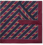 Gucci - Printed Silk-Twill Pocket Square - Red