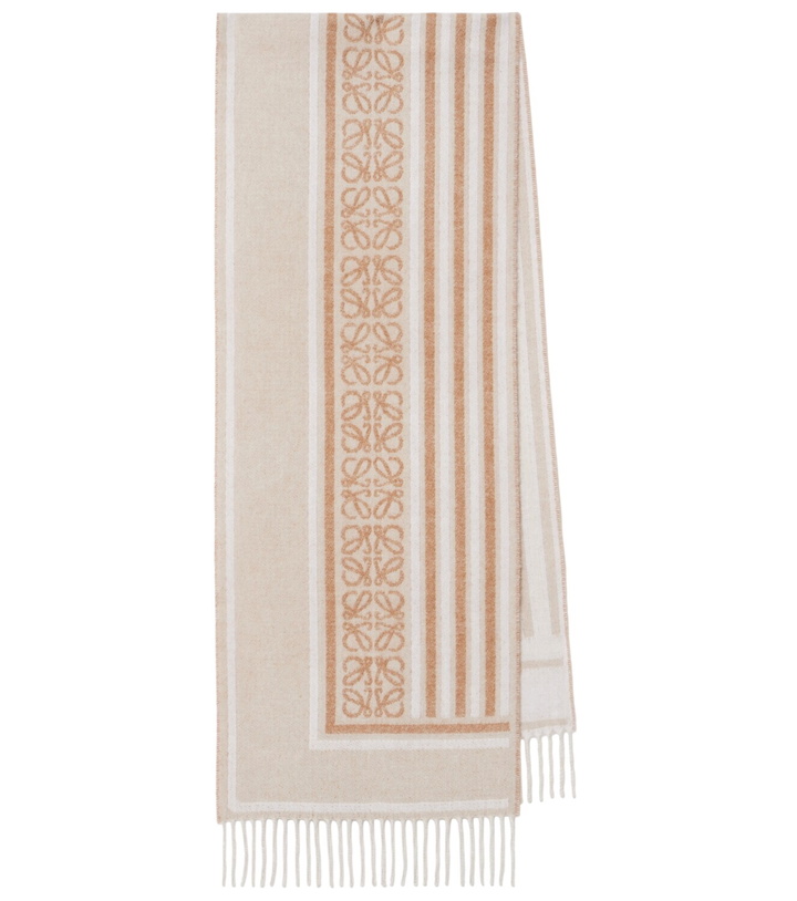 Photo: Loewe Anagram wool and cashmere scarf