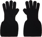 YOHJI YAMAMOTO Black Knitted Gloves