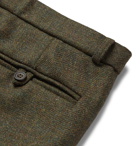 Kingsman - Oxford Cropped Tapered Wool-Tweed Suit Trousers - Green