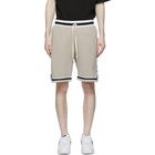 John Elliott Beige Fur Terry Game Shorts