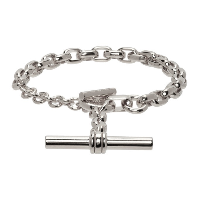 Photo: Bottega Veneta Silver Toggle Chain Bracelet