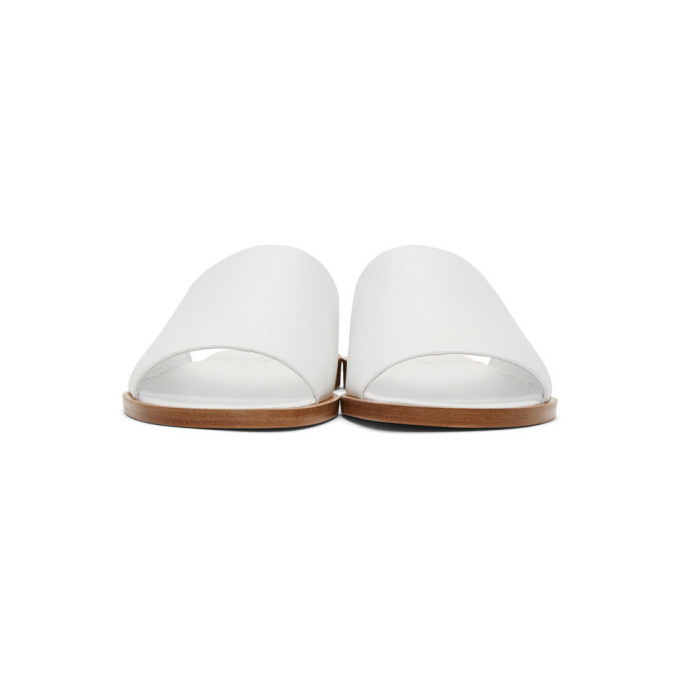 A-Plan-Application White Flat Sandals
