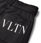 Valentino - Logo-Print Tech-Jersey Shorts - Black