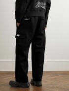 HAYDENSHAPES - Piston Straight-Leg Merino Wool-Twill Cargo Trousers - Black