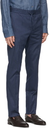 Brioni Blue Twill Sea Island Sydney Trousers