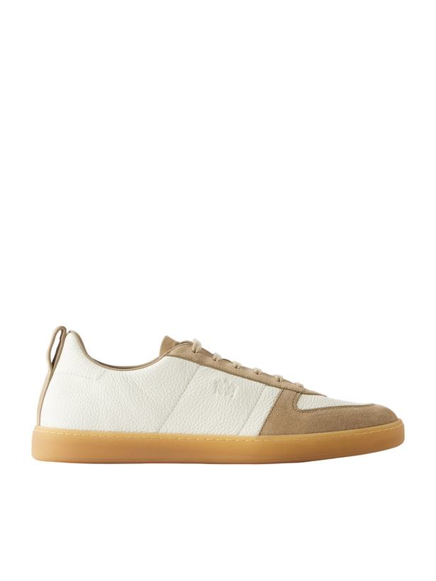 Photo: Church's - Repton Textured-Leather and Deerskin Sneakers - Neutrals