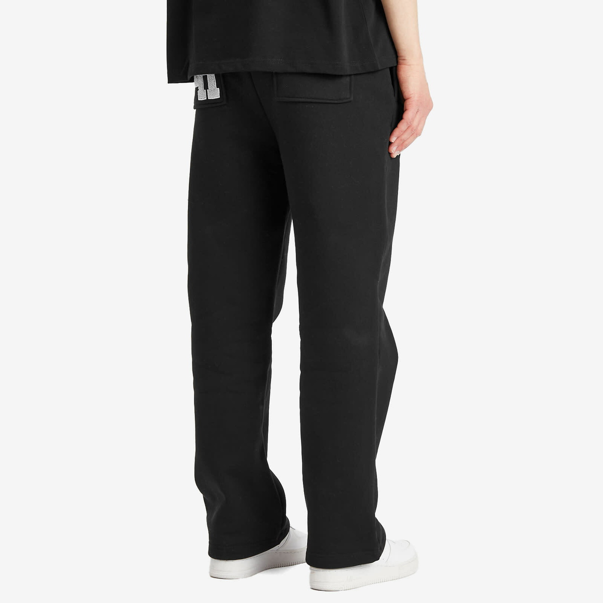 ANNIE HOOD Men's Straight College Joggers in Black ANNIE HOOD ANNIE HOOD Men's Straight College Joggers in Black ANNIE HOOD