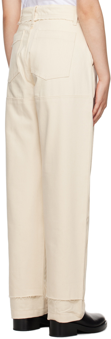 AIREI Beige Panel Trousers