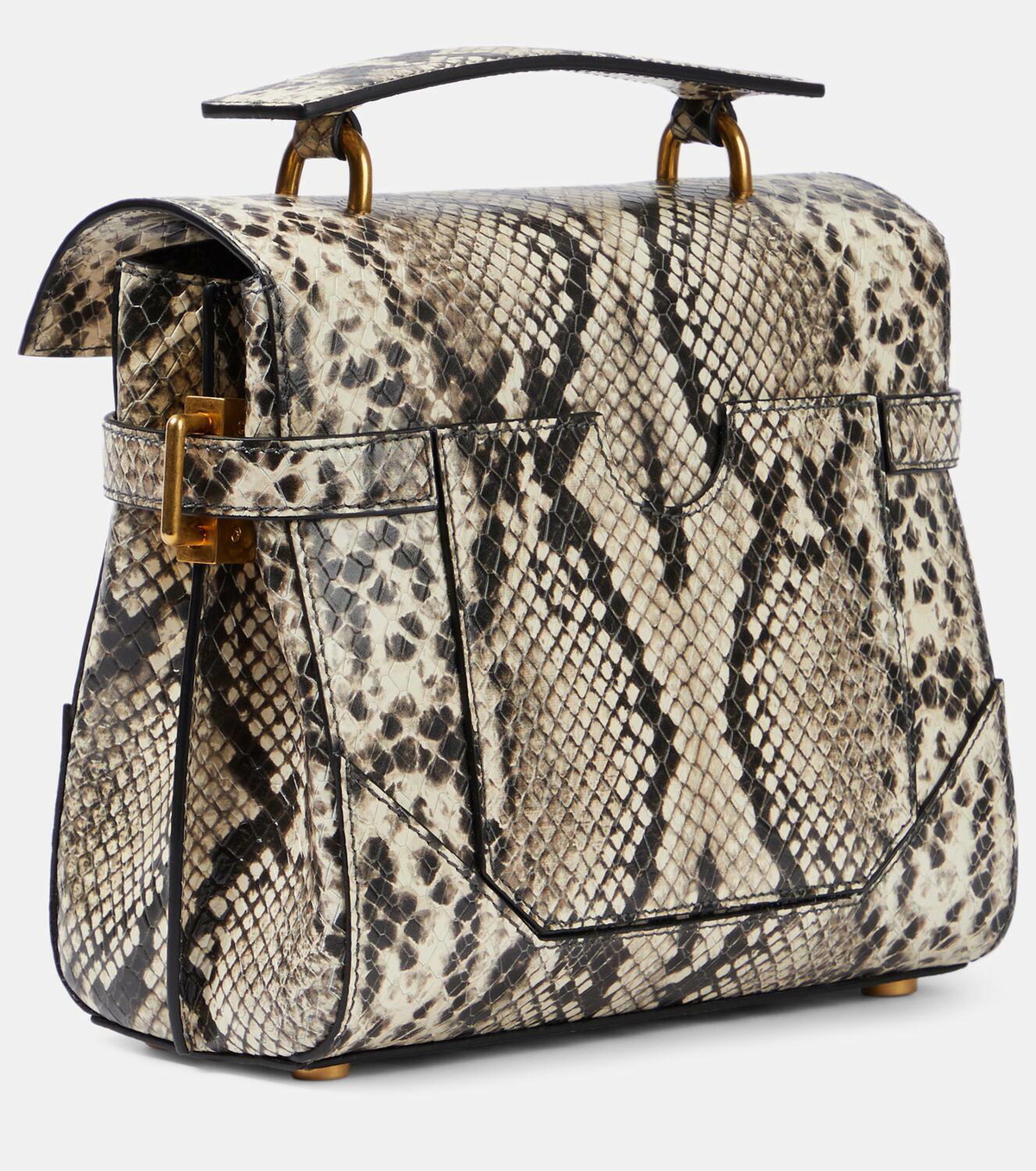 Balmain B-Buzz 23 snake-effect leather shoulder bag