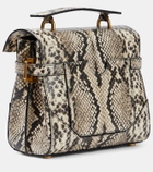 Balmain B-Buzz 23 snake-effect leather shoulder bag