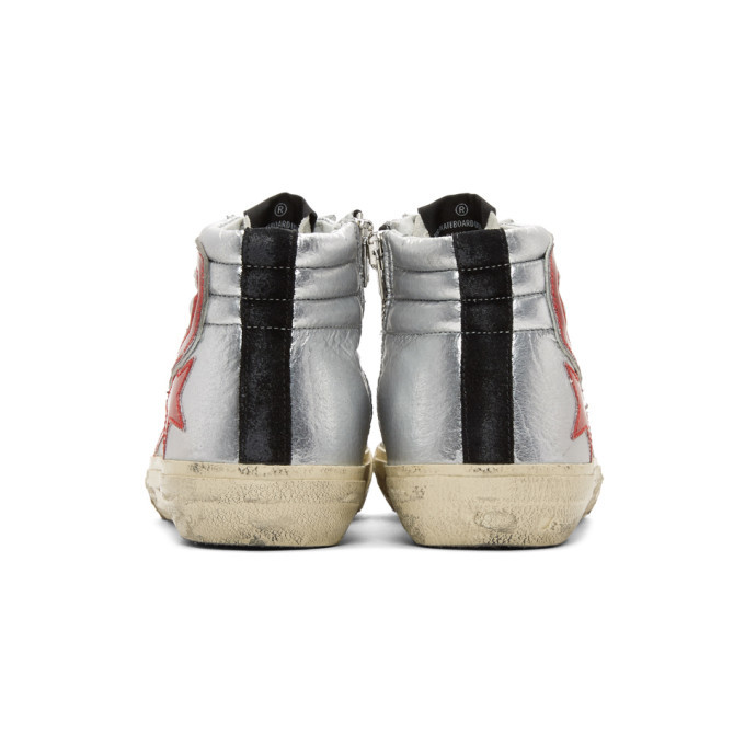 Golden goose hotsell silver high tops