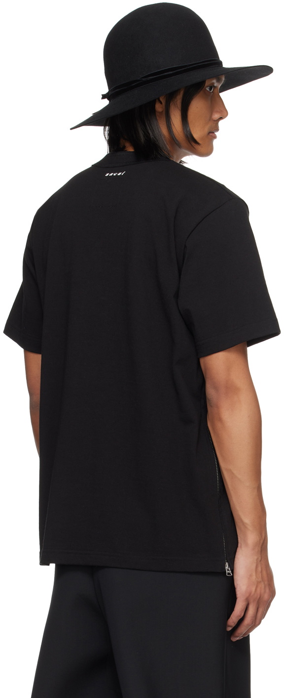 【送料&関税込】Sacai Cotton T-shirt With Zip On The Bottom Cotton t-shirt with zip on the bottom SACAI - Nugnes1920
