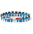 Roxanne Assoulin - Set of Three Enamel and Gold-Tone Bracelets - Blue