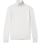 Ermenegildo Zegna - Slim-Fit Cashmere and Silk-Blend Rollneck Sweater - Neutrals