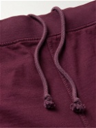 Onia - Garment-Dyed Cotton-Jersey Shorts - Burgundy