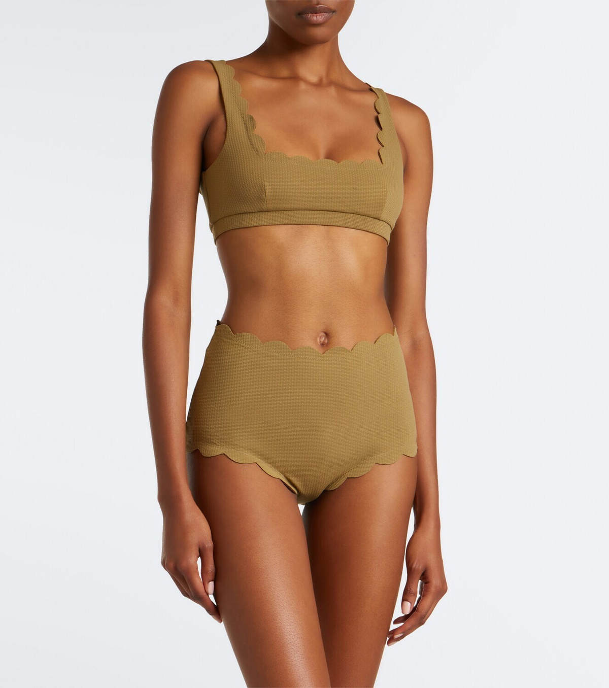 Marysia Santa Monica scalloped bikini bottoms