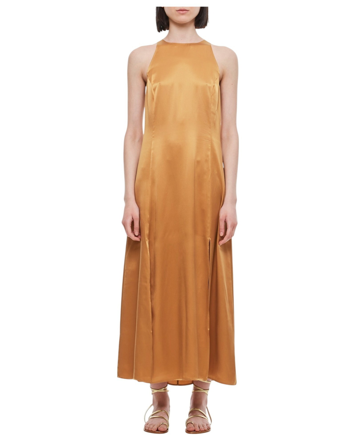 ワンピース Loulou Studio Skin pink wool Icon straight-cut dress Loulou Studio Skin Pink Wool Icon Straight-cut Dress