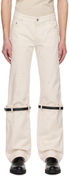 Coperni White Hybrid Jeans