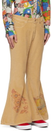 ERL Beige Flared Trousers