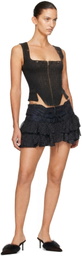 KNWLS Brown Alice Bustier Top