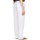 rag & bone White Atlas Linen Trousers
