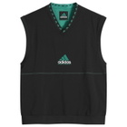 Adidas Men's Golf EQT Vest in Black/Equipment Green