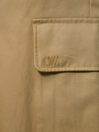 OFF-WHITE Ow Embroidery Cotton Cargo Pants