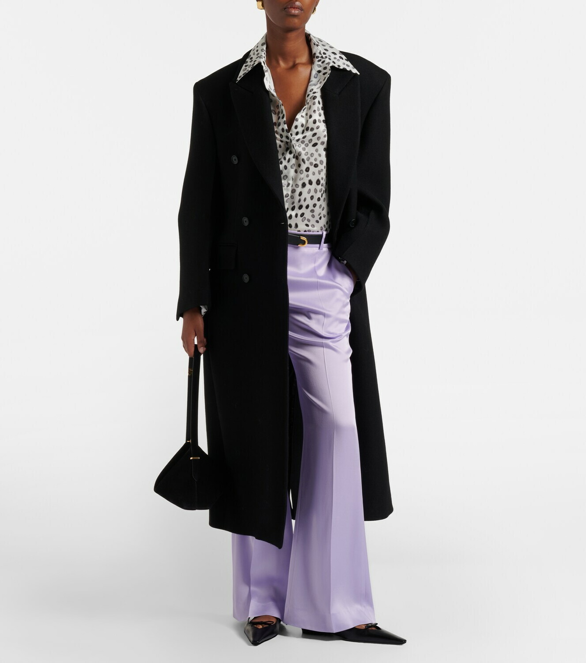 Nina Ricci Printed satin blouse