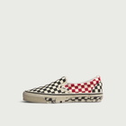 Vans Men's A.O.D. LX Classic Slip-On 98 in Black/Red Checkerboard