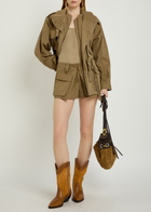 Isabel Marant Barta Canvas Shorts Khaki