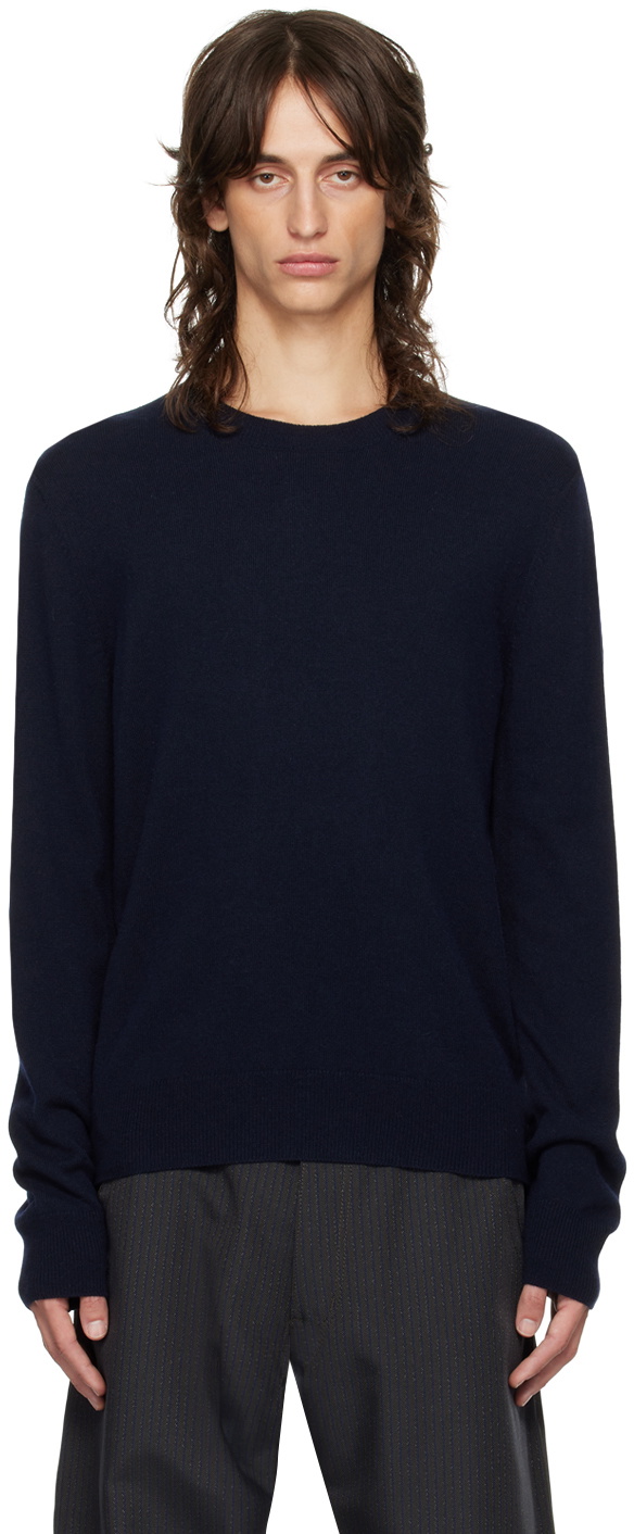 Comme des Garçons Homme Deux Navy Crewneck Sweatshirt