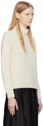 Cawley Off-White Rib Turtleneck