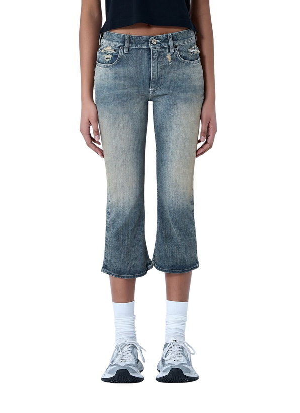 Photo: Balenciaga Cropped Distressed Denim Jeans