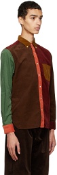 BEAMS PLUS Multicolor Paneled Shirt
